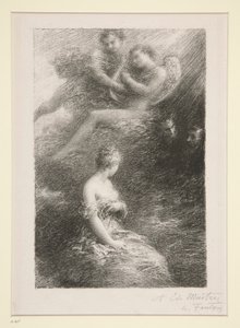 Faust kárhozata: Marguerite jelenése (Faust kárhozata: Marguerite jelenése) alkotó: Ignace Henri Jean Fantin Latour
