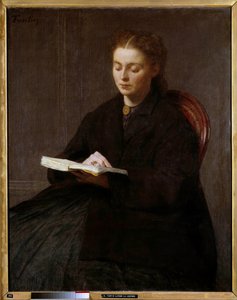 Henri Fantin Latour Olvasófestménye (Fantin-Latour alkotó: Ignace Henri Jean Fantin Latour