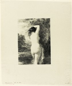 Álló fürdő, harmadik tányér alkotó: Ignace Henri Jean Fantin Latour