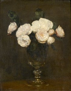 Csendélet: Malmaison Roses, 1872 alkotó: Ignace Henri Jean Fantin Latour