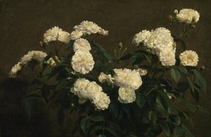 Csendélet fehér rózsák alkotó: Henri Fantin-Latour
