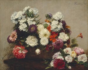 Csendélet virágokkal, 1881. alkotó: Ignace Henri Jean Fantin Latour