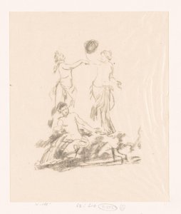 Tanulmány három táncoló nőről alkotó: Ignace Henri Jean Fantin Latour