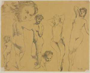 Tanulmányok női aktokról alkotó: Ignace Henri Jean Fantin Latour