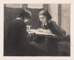 A hímzők, alkotó: Ignace Henri Jean Fantin Latour