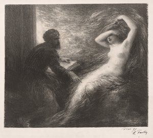 Kundry felidézése alkotó: Ignace Henri Jean Fantin Latour