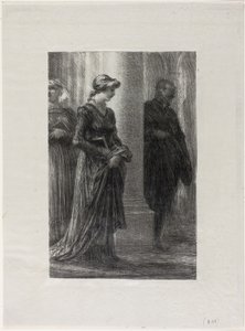 The Mastersingers of Nuremberg, I. felvonás: Walther és Eva találkoznak alkotó: Ignace Henri Jean Fantin Latour