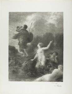Az istenek alkonya: Siegfried és a rajnai lányok alkotó: Ignace Henri Jean Fantin Latour