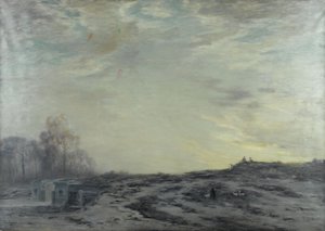 La Banlieue de Paris aux environs des fortifications, 1923 körül (olaj, vászon) alkotó: Henri Foreau