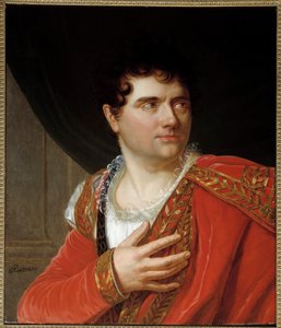 Jean Baptiste Sauveur Gavaudan (1772 - 1840) énekes portréja Montano de Berton szerepében. Henri Francois Riesener (1767-1828) festménye. Olajfestmény. Mérete: 0,68 x 0,55 m. Párizs, Musee Carnavalet