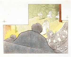 Mirages, A kövületek című Théâtre Libre-produkció programja alkotó: Henri Gabriel Ibels