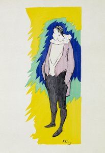 Pierrot. Henri-Gabriel (Henri Gabriel) Ibels (1867-1936) rajza. Magángyűjtemény (lásd bra013768)