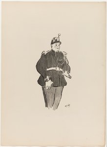 Polin, a Le Café-Concertből alkotó: Henri-Gabriel Ibels