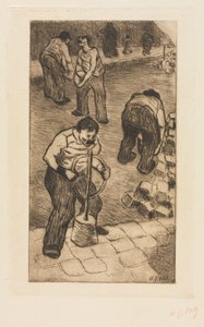 The Street Pavers, 1894. alkotó: Henri Gabriel Ibels