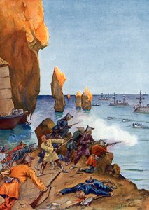 Tonkin gyarmatosítása: „” Amedee Courbet francia tengernagy vezeti flottáját az Along Bay-ben (Ha Long) 1883 augusztusában, Vietnam” (Tonkin-hadjárat: Amedee Courbet admirális az Along Bay-ben 1883. július-augusztusban, jelentős haditengerészeti erősítésse