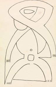 Ábratanulmány egy domborzati tervhez alkotó: Henri Gaudier-Brzeska