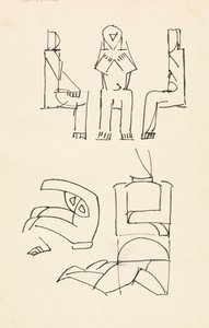 Öt ábra tanulmány alkotó: Henri Gaudier-Brzeska