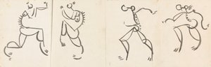 Négy táncoló figura fríze alkotó: Henri Gaudier-Brzeska