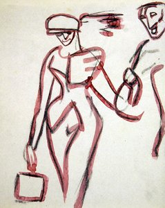 Promenader társával alkotó: Henri Gaudier-Brzeska