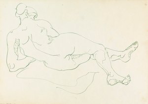 Fekvő női alak alkotó: Henri Gaudier-Brzeska