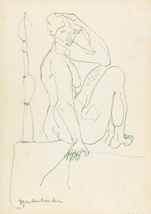 Ülő női alak alkotó: Henri Gaudier Brzeska