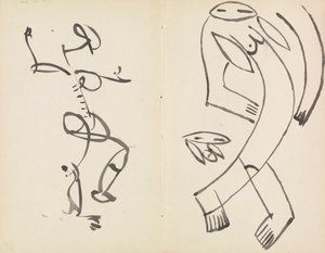 Tanulmányok két táncoló figuráról alkotó: Henri Gaudier Brzeska