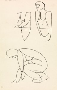 Három ábratanulmány alkotó: Henri Gaudier-Brzeska