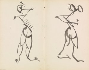 Két táncoló figura alkotó: Henri Gaudier-Brzeska