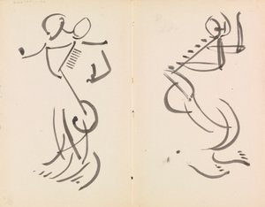 Két táncoló figura alkotó: Henri Gaudier-Brzeska