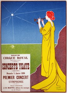Ysaye koncertek a brüsszeli királyi cirkuszban alkotó: Henri Georges Jean Isidore Meunier
