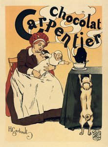 A Carpentier csokoládé ital reklámja, 1900 körül (plakát) alkotó: Henri Gerbault