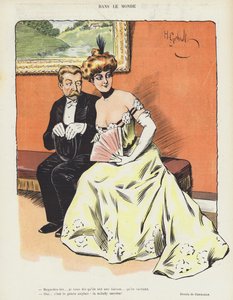 Illusztráció a Le Rire-hez (színes litó) alkotó: Henri Gerbault