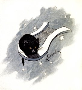 Le Chat Noir, Párizsi kabaré, 1900 körül (illusztráció)