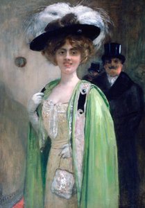 Egy rendezvényre érkező pár, 1872-1929 alkotó: Henri Gervex