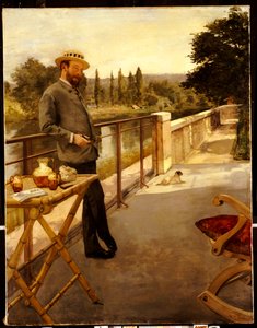 Egy elegáns férfi a teraszon, 1885 alkotó: Henri Gervex