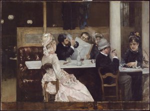 Kávézó jelenet Párizsban, 1877