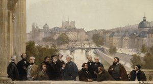 Az évszázad panorámája: Dupré, Rousseau, Isabey, Millet, Couture, Daubigny, Diaz, Corot, Troyon, Fromentin, Barye, Decamp, Courbet, Robert-Fleury... alkotó: Henri Gervex