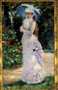 Madame Valtesse de la Bigne (1861-1910), udvarhölgy portréja, aki Nana modelljeként szolgált. Henri Gervex (1852-1929) festménye