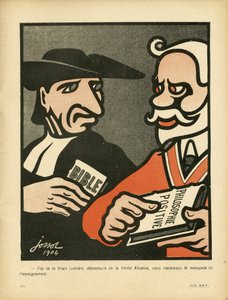 A vajas tányér, 169. szám, szatirikus színben alkotó: Henri Gustave Jossot