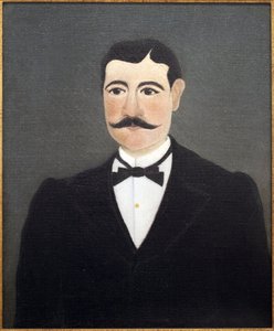 Frumence Biche egyszerű ruhás portréja (marechal des logis). Henri Rousseau (1844-1910) festménye, a Vám, olaj, vászon, 19. század vége-XX. század eleje, francia művészet, Musee International d