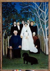 Az esküvő 1905 körül. Henri Rousseau dit Le Douanier (1844-1910) festménye