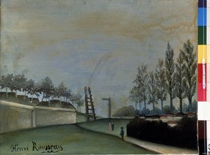Vanves kilátása. Henri Rousseau festménye: Douanier Rousseau (1844-1910) alkotó: Henri J.F. Rousseau