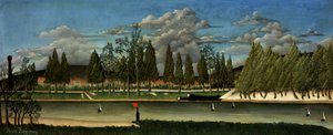 Táj fatörzsekkel, 1887 körül