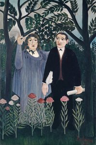 A költőt inspiráló múzsa, 1909 alkotó: Henri J.F. Rousseau