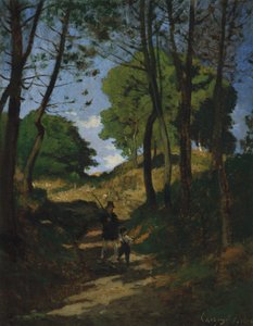 Fenyőfák Les Trembleaux-ban, Marlotte Sapins aux Trembleaux közelében, Marlotte-ban, 1854.