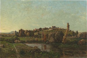 Auvergne-i táj alkotó: Henri-Joseph Harpignies