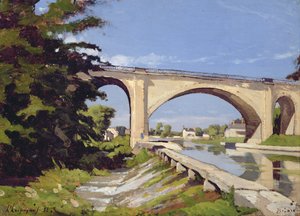 A Pont Canal a Briare, 1888