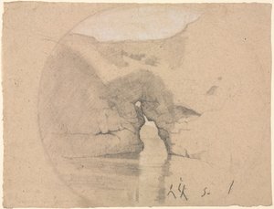 Sorrento, Joan királyné fürdője alkotó: Henri-Joseph Harpignies