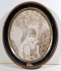 Honore de Balzac (1799-1850) hat éves, 1805 (toll, tinta és mosás papíron) alkotó: Henri Joseph Hesse