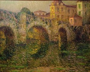A clissoni híd szürkületkor alkotó: Henri Le Sidaner